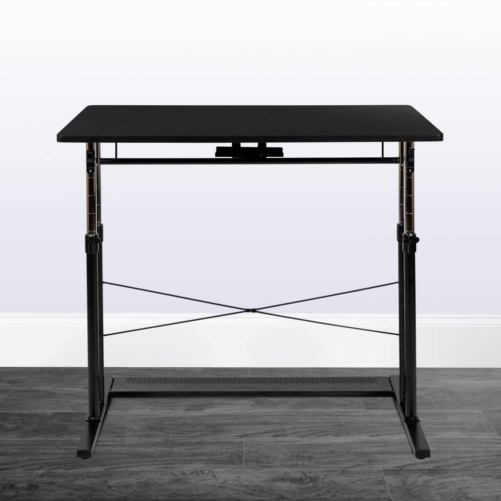 Black Sit-Stand Office Desk