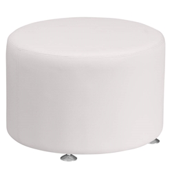 Archer Series LeatherSoft 24 Round Ottoman 