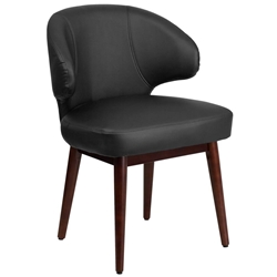 Black Leather Side Chair