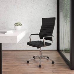 Black LeatherSoft Office Chair