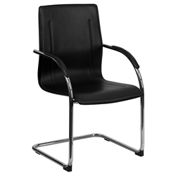 Black Vinyl Side Chair