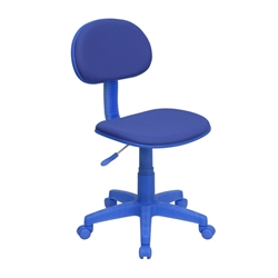 Blue Low Back Task Chair