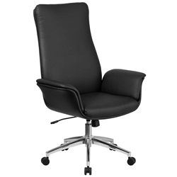 Black High Back Leather Chair