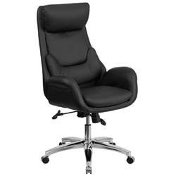 Black High Back Leather Chair