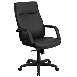 Black High Back Leather Chair