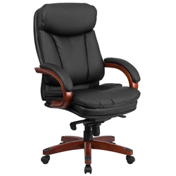 Black High Back Leather Chair