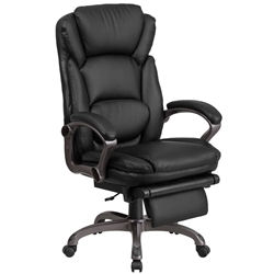 Black Reclining Leather Chair