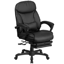 Black Reclining Leather Chair