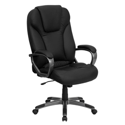 Black High Back Leather Chair