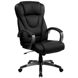 Black High Back Leather Chair