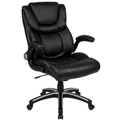 Black High Back Leather Chair