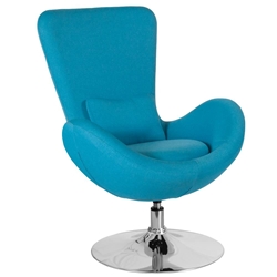 Aqua Fabric Egg Series Chair