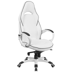 White High Back Vinyl Chair