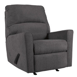 Charcoal Microfiber Recliner