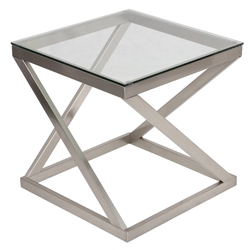 Glass End Table