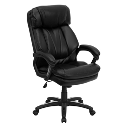 Black High Back Leather Chair