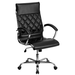 Black High Back Leather Chair