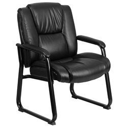 Black Leather Side Chair