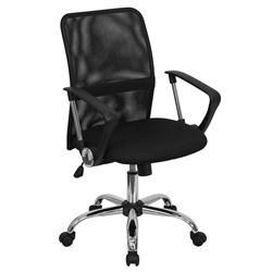 Black Mid-Back Task Chair