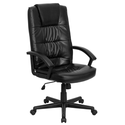 Black High Back Leather Chair