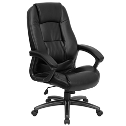 Black High Back Leather Chair