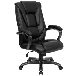 Black High Back Leather Chair