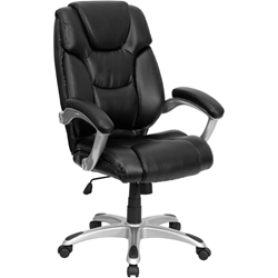 Black High Back Leather Chair