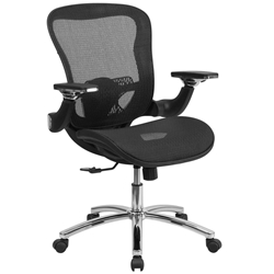 Black Mid-Back Mesh Chair