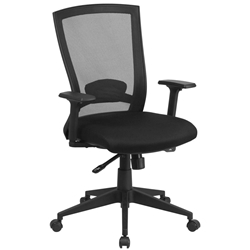 Black Mid-Back Mesh Chair