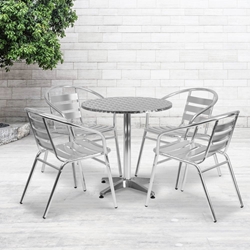 27.5RD Aluminum Table Set