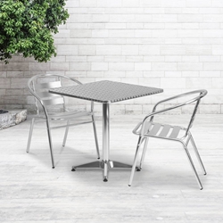 27.5SQ Aluminum Table Set