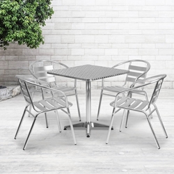 27.5SQ Aluminum Table Set