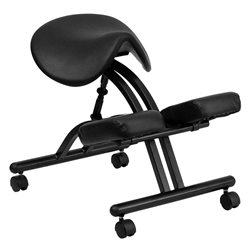 Black Saddle Kneeler Chair