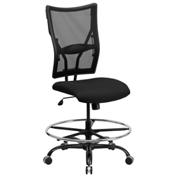 Black Mesh 400LB Draft Chair