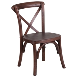 Kid Mahogany Cross Chair