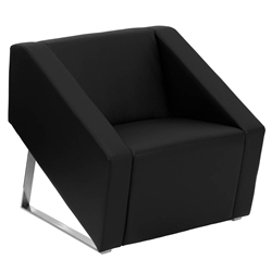 Black Leather Guest Chair