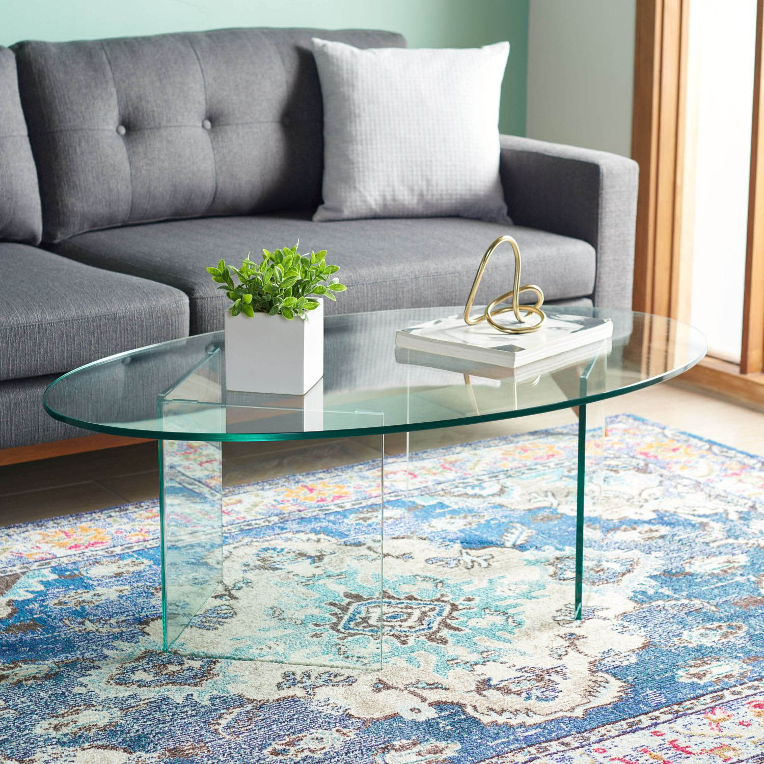 Kobutsu Tempered Glass Coffee Table