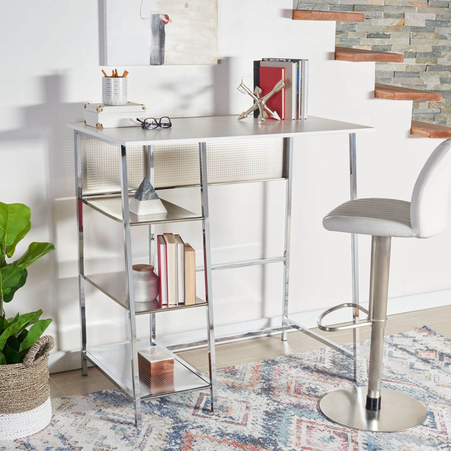 Rosalia 3 Shelf Standing Desk