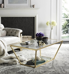 Aziz Gold Leaf Retro Coffee Table