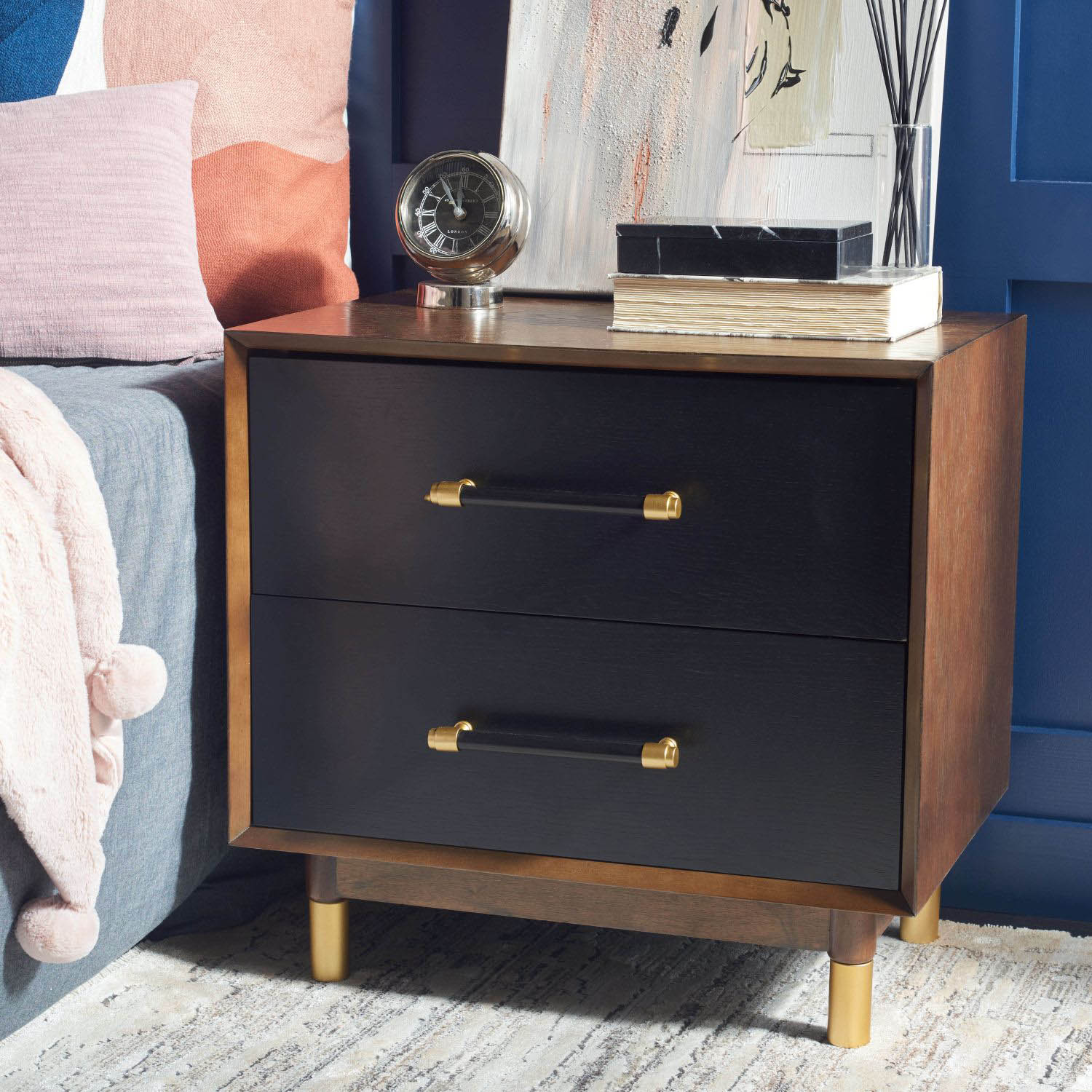 Luiza 2 Drawer Nightstand