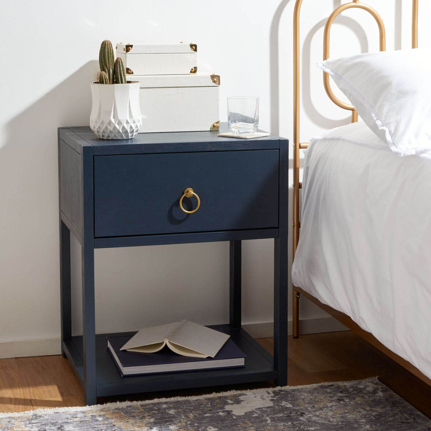 Thea 1 Drawer 1 Shelf Nightstand