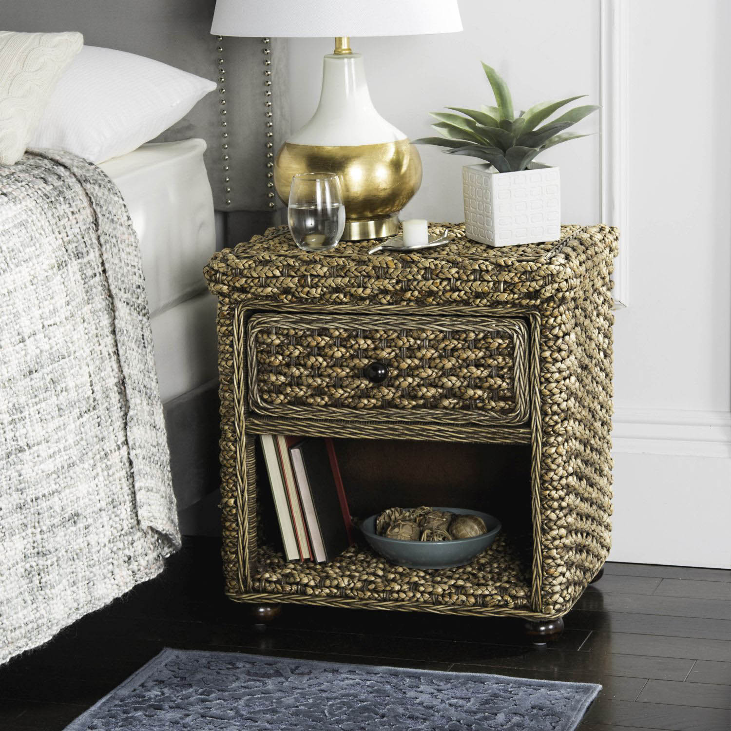 Brandy Braided Nightstand