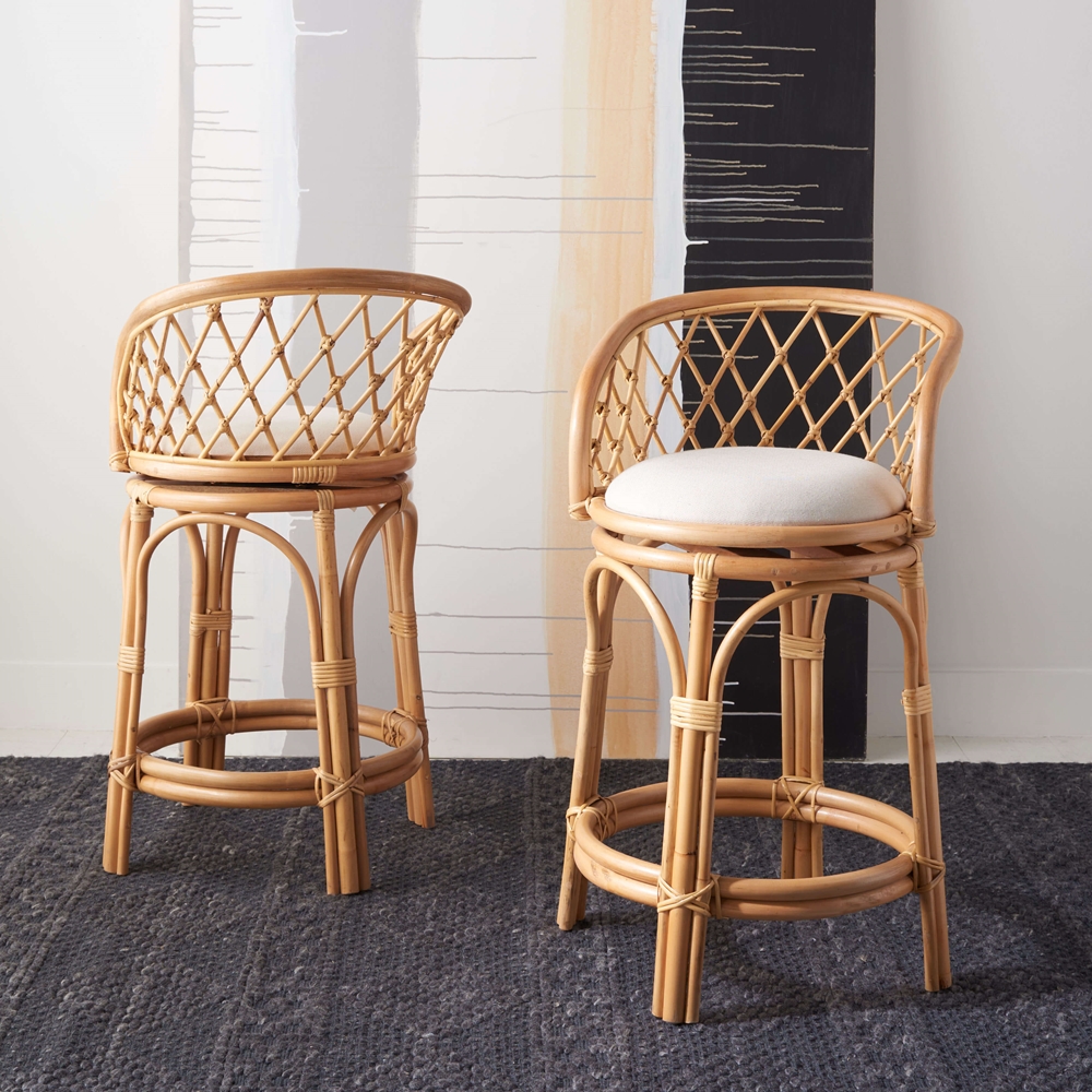 Jora Rattan Counter Stool with Cushion