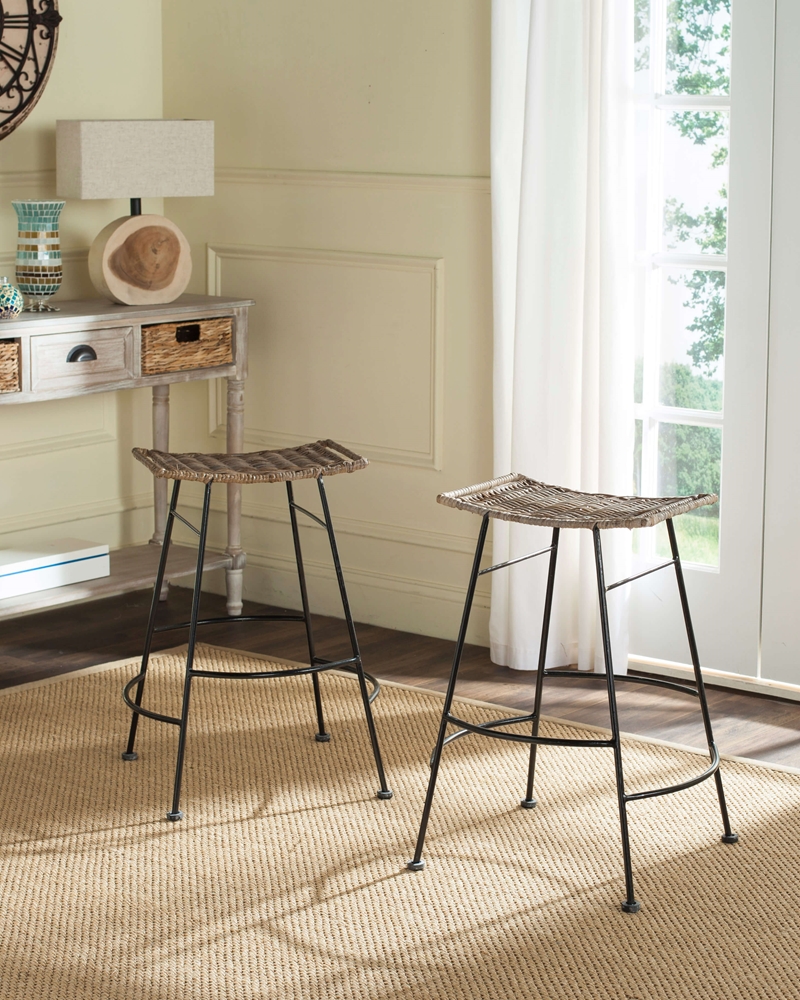 Norah Rattan Seat Counter Stool