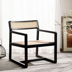 Olyvar Cane Accent Chair - Black