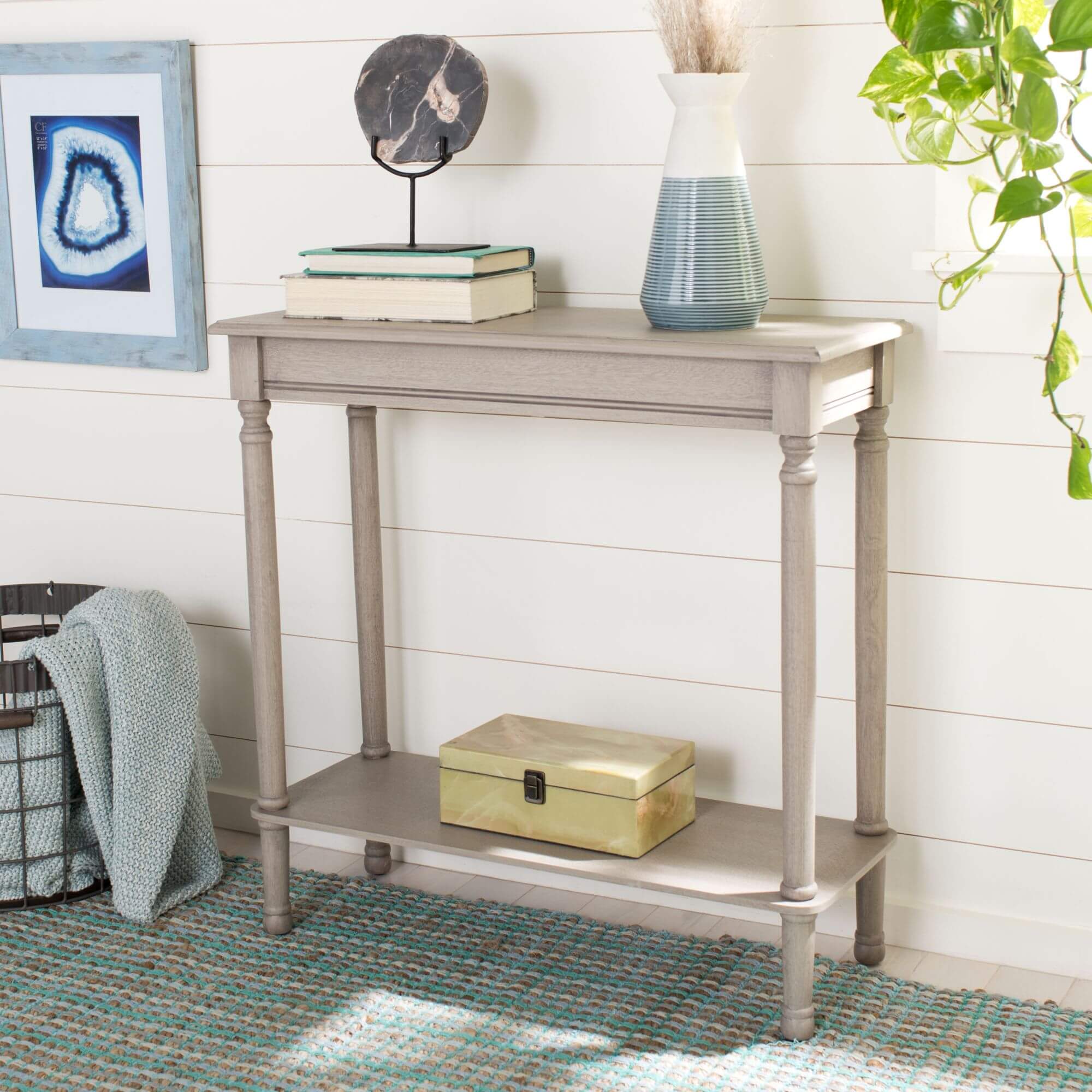 Salem Rectangular Console Table - Greige