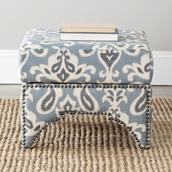 Sienna Ottoman - Blue Gray