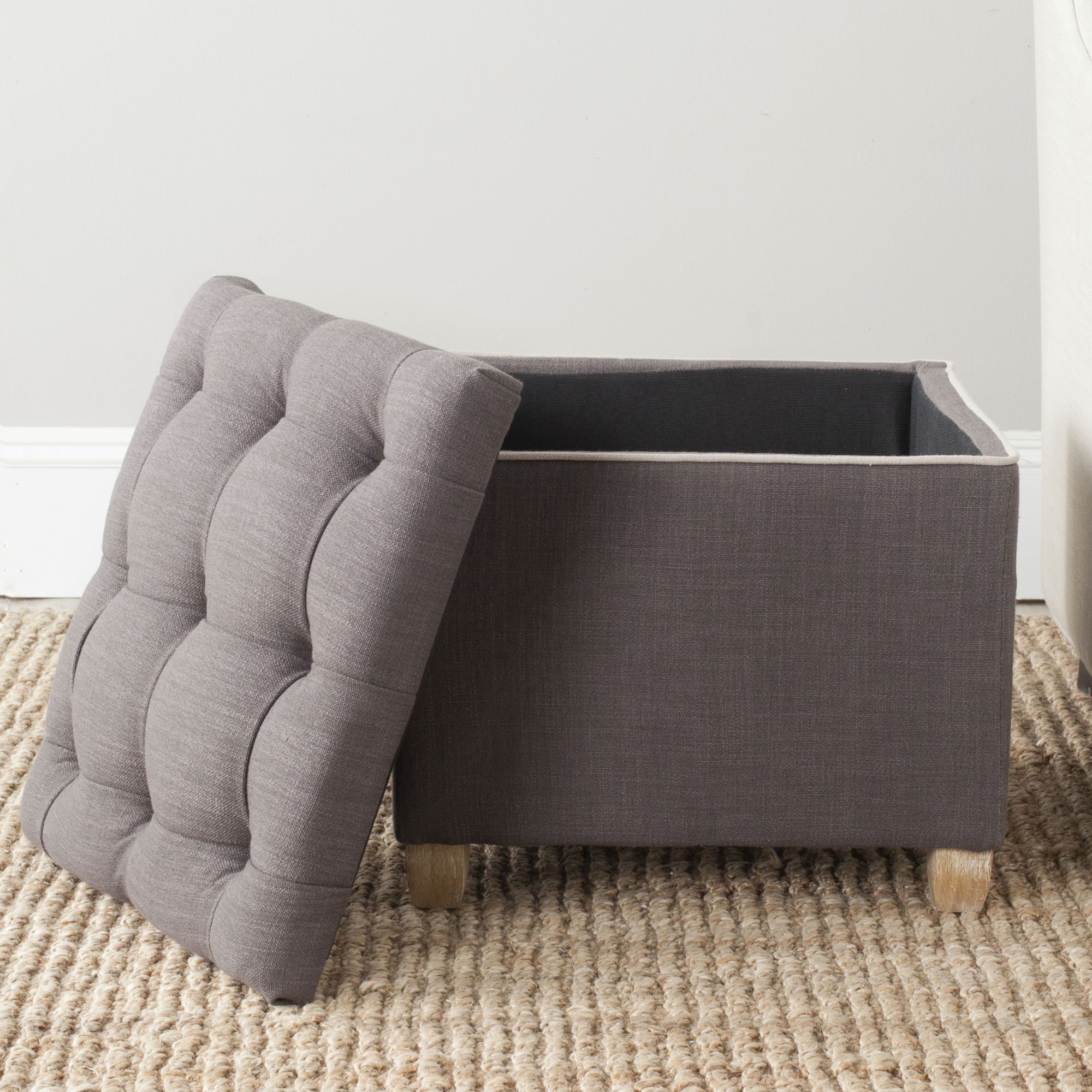 Bobbie Ottoman - Charcoal