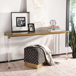 Estella Acrylic Console Table - Gold