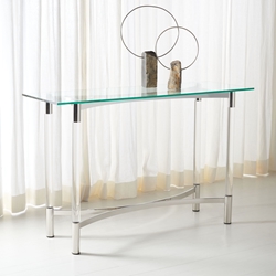 Asa Acrylic Console Table - Silver